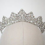 Antique Gold Bridal tiara with Austrian crystals and pearls - ASHTON - Treasures by Agnes