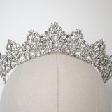 Antique Gold Bridal tiara with Austrian crystals and pearls - ASHTON - Treasures by Agnes