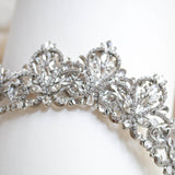 Antique Gold Bridal tiara with Austrian crystals and pearls - ASHTON - Treasures by Agnes