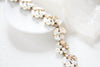 Antique gold crystal and pearl bridal bracelet - BRIAR - Treasures by Agnes