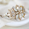 Antique gold crystal Bridal bracelet - MADELYNN - Treasures by Agnes