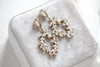 Antique gold crystal Bridal earrings - AUDRA - Treasures by Agnes
