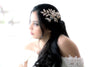 Antique gold crystal Bridal hair comb headpiece - GABRIELLA - Treasures by Agnes