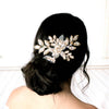 Antique gold crystal Bridal hair comb headpiece - GABRIELLA - Treasures by Agnes