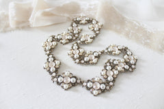Antique gold crystal Bridal headband - ASHLYN - Treasures by Agnes