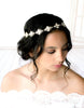 Antique gold crystal Bridal headband - ASHLYN - Treasures by Agnes