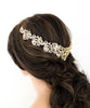 Antique gold crystal Bridal tiara crown - CHANDRA - Treasures by Agnes