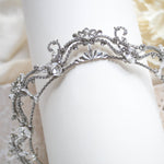 Antique gold crystal bridal tiara - ELIANA - Treasures by Agnes