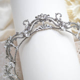 Antique gold crystal bridal tiara - ELIANA - Treasures by Agnes