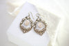 Antique gold Crystal Chandelier Bridal earrings - Treasures by Agnes