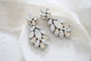 Antique gold crystal statement stud bridal earrings - MARISSA - Treasures by Agnes