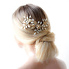 Antique gold Floral Bridal hair accessory - COURTNEY - Treasures by Agnes