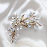 Antique gold Floral Bridal hair accessory - COURTNEY - Treasures by Agnes