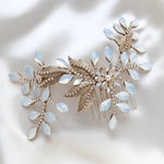Antique gold Floral Bridal hair accessory - COURTNEY - Treasures by Agnes