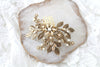 Antique gold leaf hair accessory with golden crystals - Treasures by Agnes