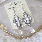 Antique gold Vintage style Chandelier earrings - ASHLYN - Treasures by Agnes