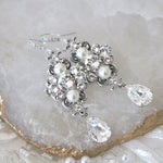 Antique gold Vintage style Chandelier earrings - ASHLYN - Treasures by Agnes