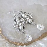 Antique gold Vintage style Chandelier earrings - ASHLYN - Treasures by Agnes