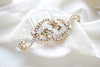 Antique gold Vintage style hair comb for bride - SABRINA - Treasures by Agnes
