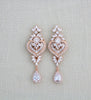 Art Deco Bridal statement earrings with pearl drops - EMMA - Treasures by Agnes