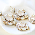 Austrian crystal Statement Bridal earrings - GIANNA - Treasures by Agnes