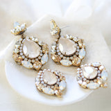 Austrian crystal Statement Bridal earrings - GIANNA - Treasures by Agnes