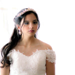 Bridal tiara with crystals and pearls - ADRIANA - Treasures by Agnes