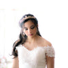 Bridal tiara with crystals and pearls - ADRIANA - Treasures by Agnes