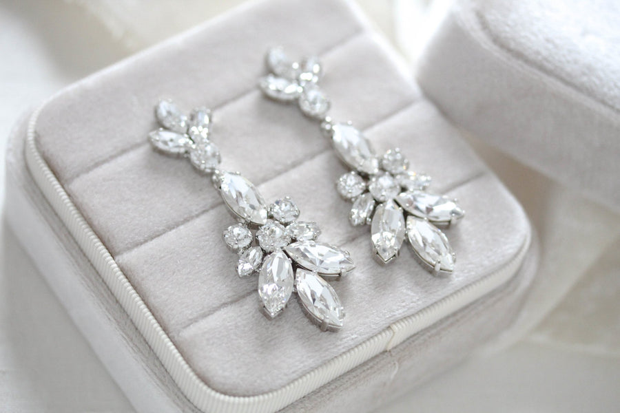 Colette White opal Bridal earrings - Treasures by Agnes
