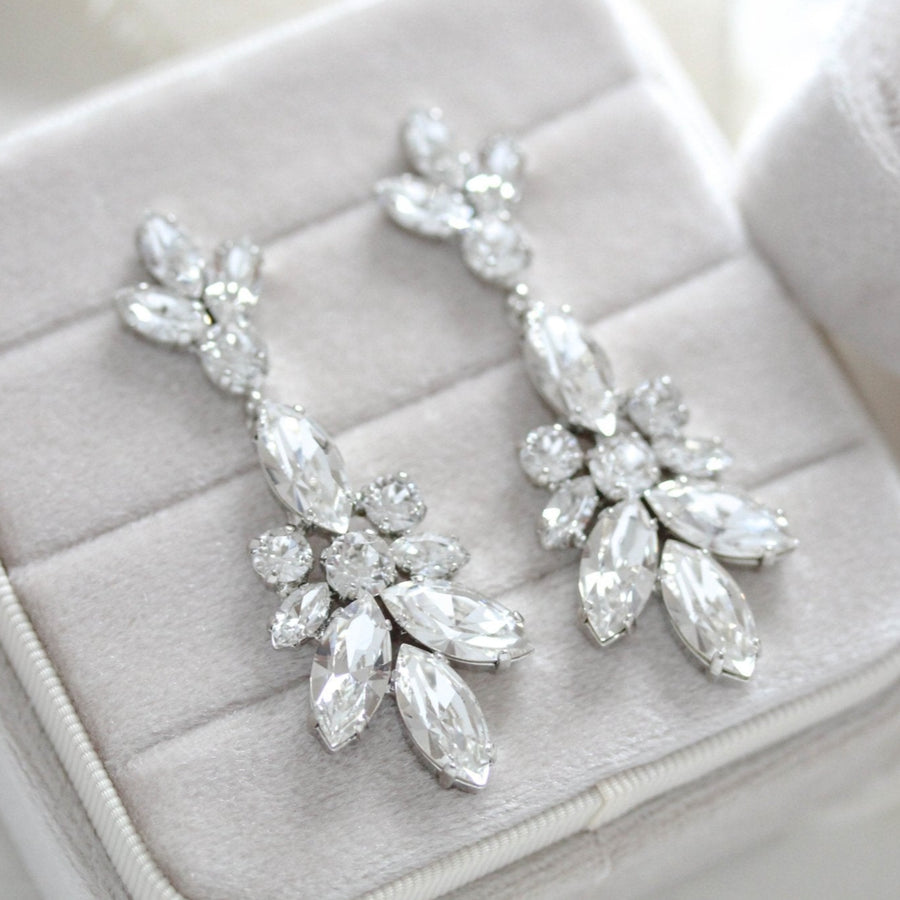 Colette White opal Bridal earrings - Treasures by Agnes