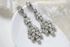 Crystal Bridal Chandelier earrings - ARIA - Treasures by Agnes