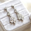 Crystal Bridal Chandelier earrings - ARIA - Treasures by Agnes