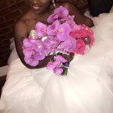 Crystal bridal forehead band headpiece - HARPER - Treasures by Agnes
