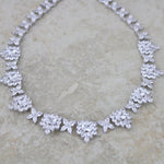 Crystal bridal forehead band headpiece - HARPER - Treasures by Agnes