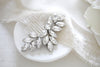 Crystal bridal hair comb leaf headpiece - JULIETTE - Treasures by Agnes