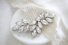 Crystal bridal hair comb leaf headpiece - JULIETTE - Treasures by Agnes