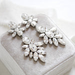 Crystal Bridal Statement earrings - JESSICA - Treasures by Agnes