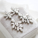 Crystal Bridal Statement earrings - JESSICA - Treasures by Agnes