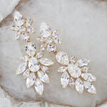 Crystal Bridal Statement earrings - JESSICA - Treasures by Agnes