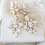 Crystal Bridal Statement earrings - JESSICA - Treasures by Agnes