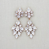 Crystal Bridal Statement earrings - JESSICA - Treasures by Agnes