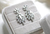 Crystal cluster Bridal earrings - ELLA - Treasures by Agnes