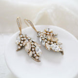 Crystal dangle Bridal earrings - EMERY - Treasures by Agnes
