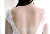 Crystal drop Cubic zirconia bridal backdrop necklace - HEIDI - Treasures by Agnes