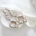 Crystal Statement Bridal chandelier earrings - QUINN - Treasures by Agnes
