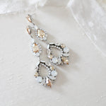 Crystal Statement Bridal chandelier earrings - QUINN - Treasures by Agnes