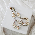 Crystal Statement Bridal chandelier earrings - QUINN - Treasures by Agnes