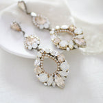 Crystal Statement Bridal chandelier earrings - QUINN - Treasures by Agnes