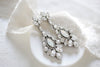 Crystal statement chandelier earrings for bride - STELLA - Treasures by Agnes