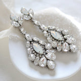 Crystal statement chandelier earrings for bride - STELLA - Treasures by Agnes